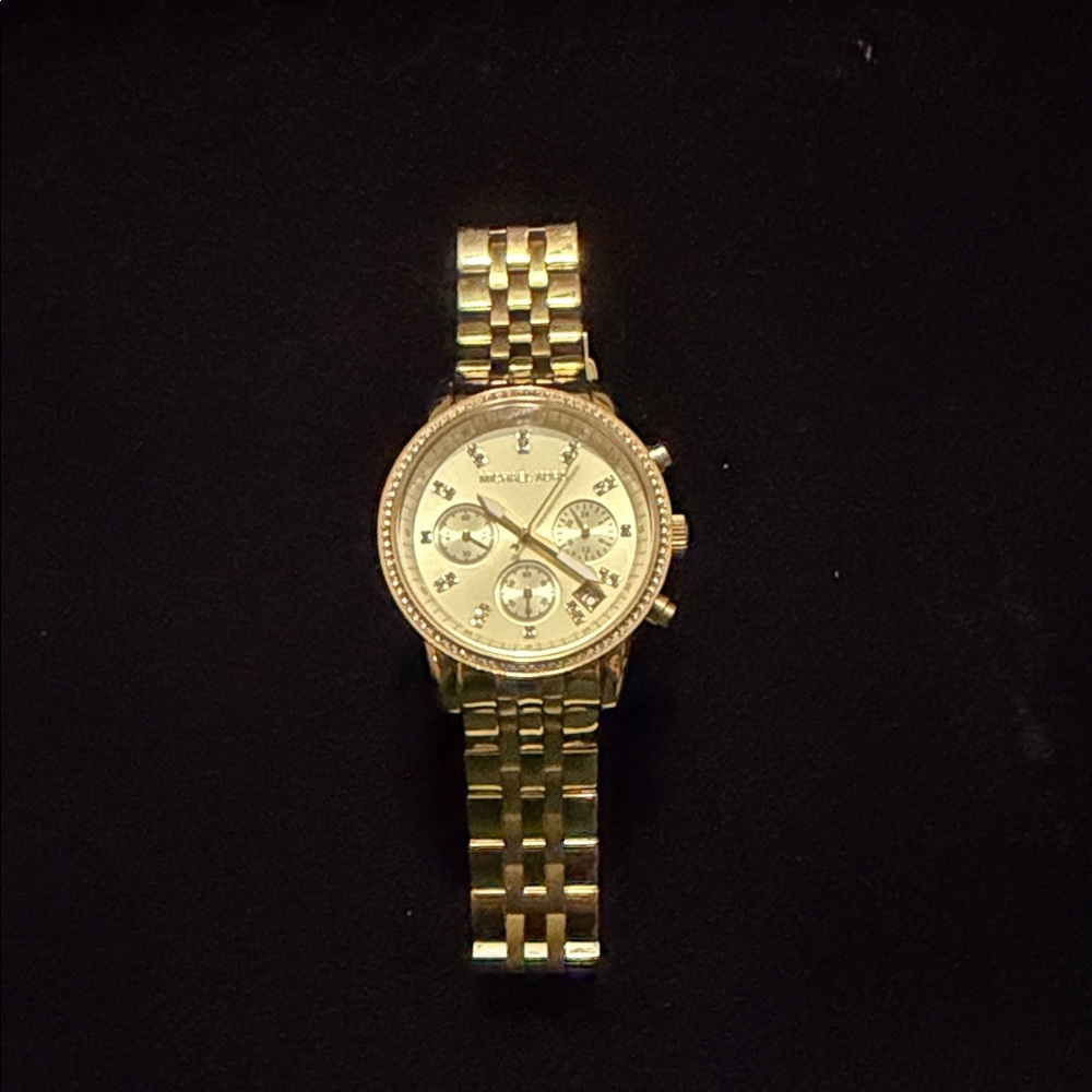 Michael Kors Gold-Tone Chronograph Watch